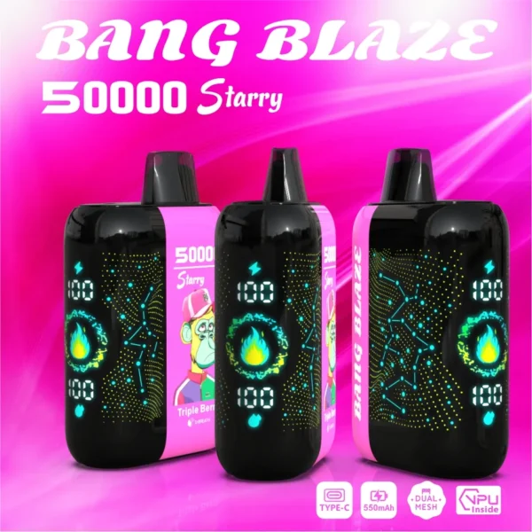 1 Bang Blaze 50000 Puffs – Starry Screen Disposable Vape