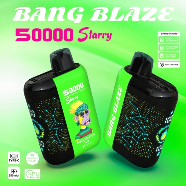 4 Bang Blaze 50000 Puffs – Starry Screen Disposable Vape