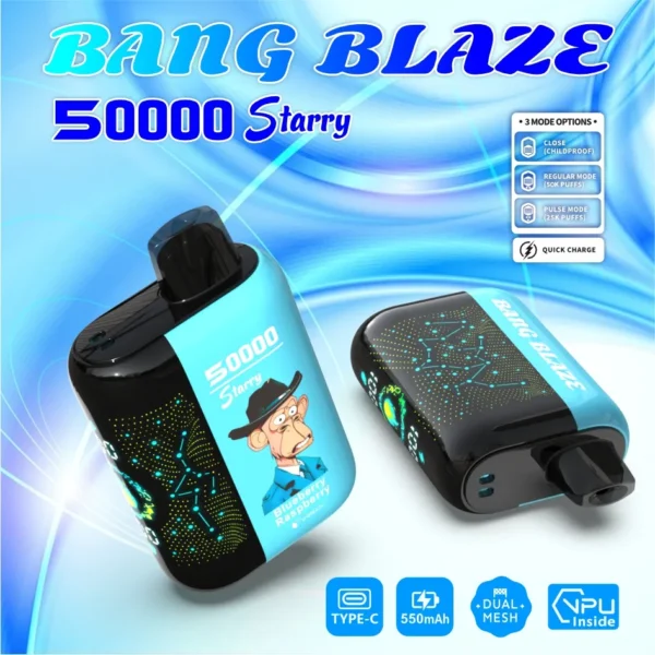 6 Bang Blaze 50000 Puffs – Starry Screen Disposable Vape